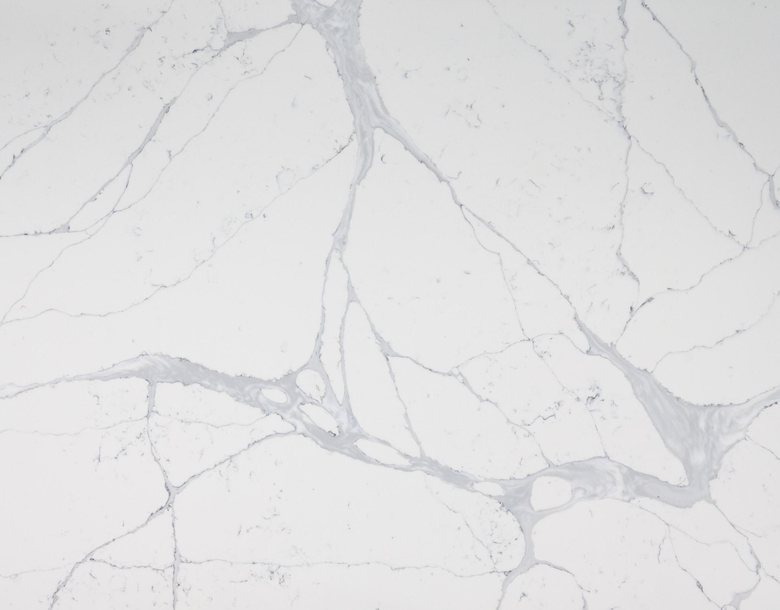 Engineered quartz surface, close view
